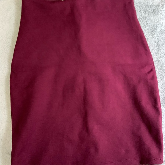 Burgundy two piece Lulus dress small - Picture 10 of 16